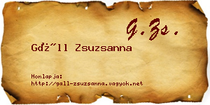 Gáll Zsuzsanna névjegykártya